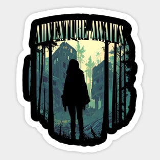 Adventure awaits Sticker